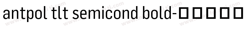 antpol tlt semicond bold字体转换